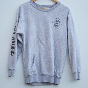 Spiritual Gangster Men's Grey Long Sleeve Sweater